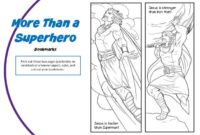 jesus is my superhero coloring page