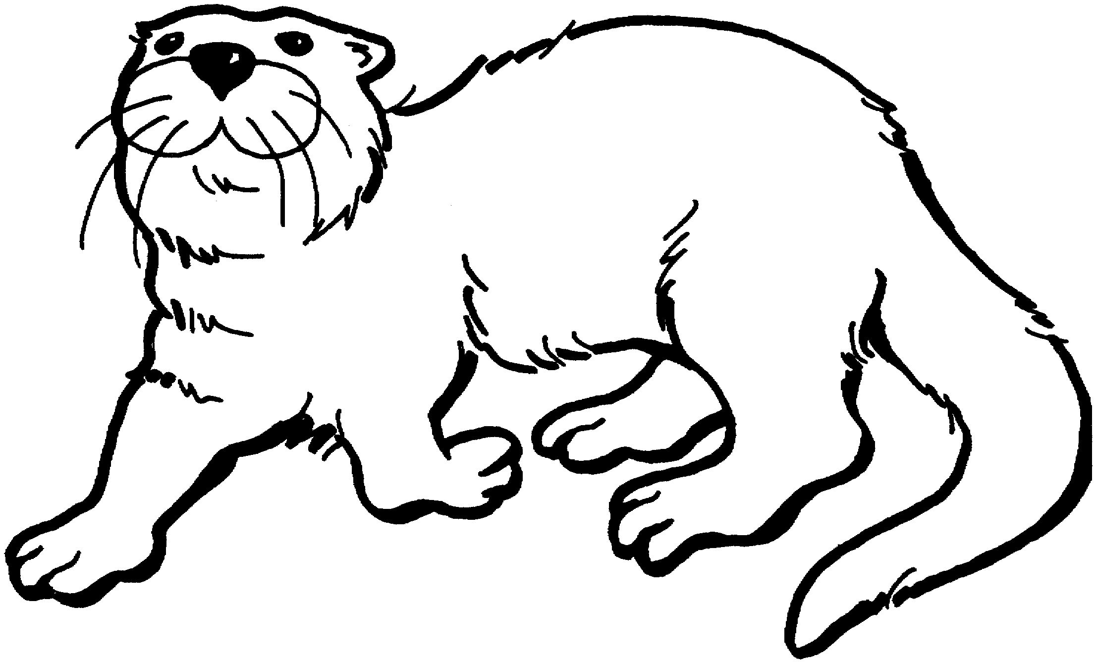 Free Otter Coloring Pages