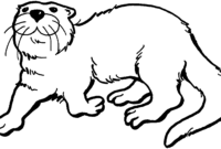 otters coloring pages