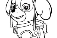 paw patrol tracker coloring pages