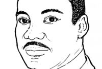 martin luther king jr coloring page for kindergarten