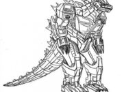 mega godzilla coloring page