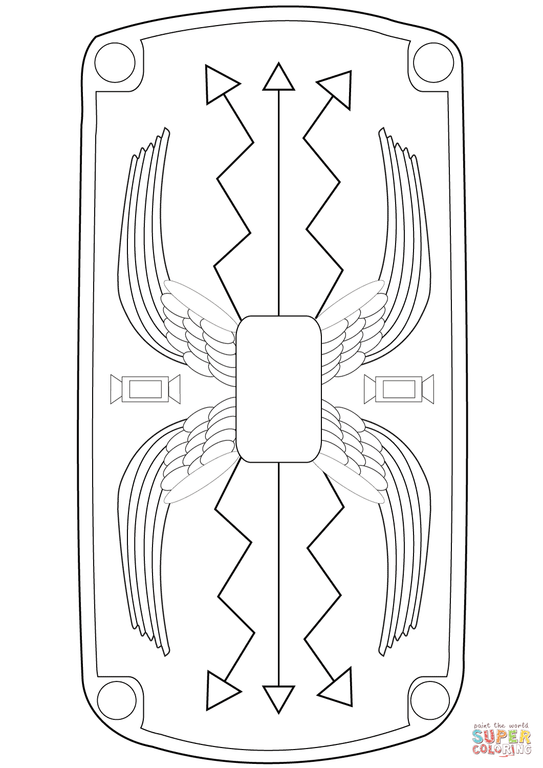 printable roman coloring pages