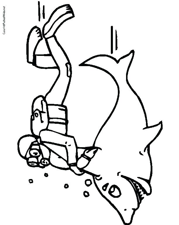 scuba diver coloring pages