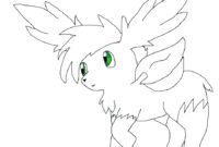 shaymin coloring page