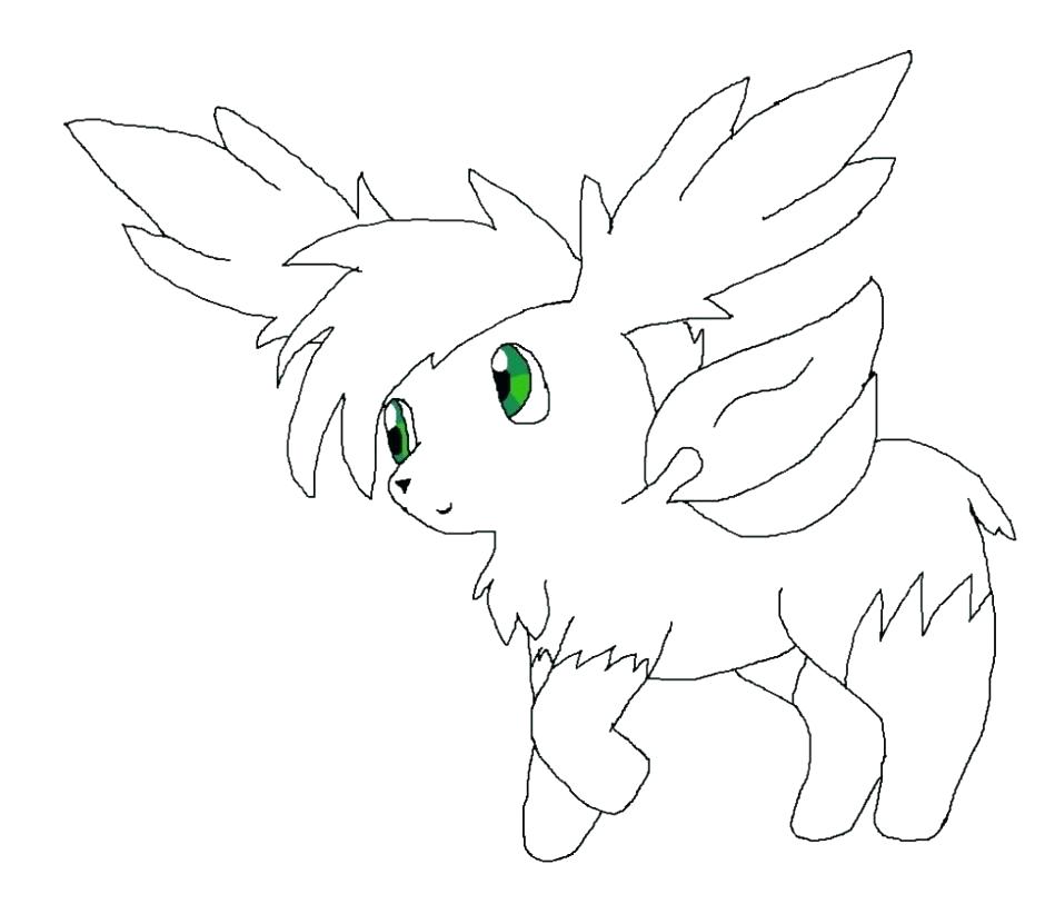 shaymin coloring page