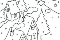 the snowy day coloring page