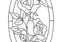 stained glass coloring pages for adults