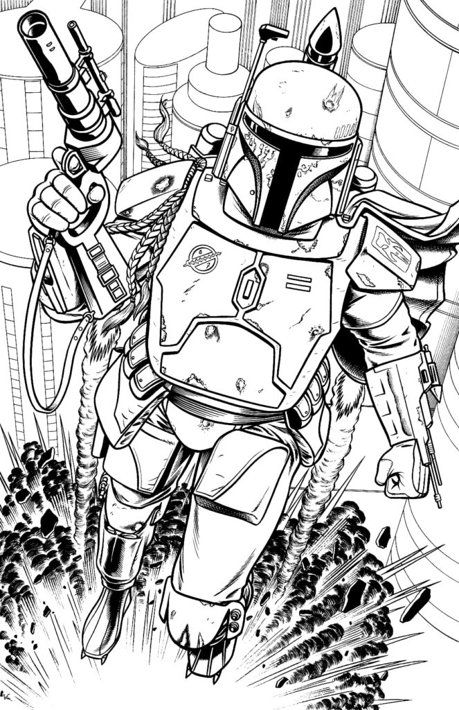 Printable Mandalorian Coloring Pages