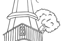 realistic lighthouse coloring pages