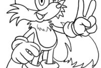 sonic the hedgehog two coloring pages