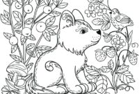 forest animal coloring page