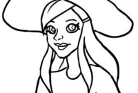 witch face coloring pages