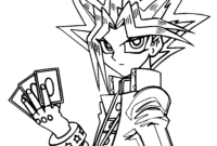 yu gi oh coloring page