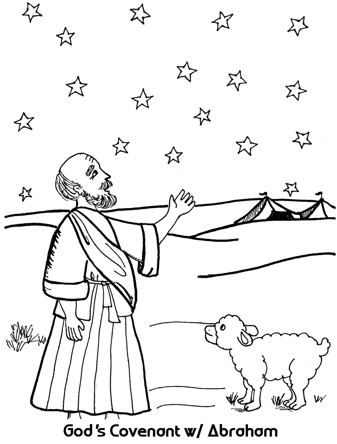 abraham coloring pages printable