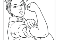 rosie the riveter coloring page