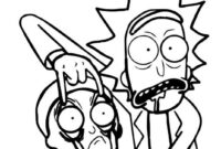 rick and morty trippy coloring pages