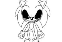 sonic dot exe coloring pages