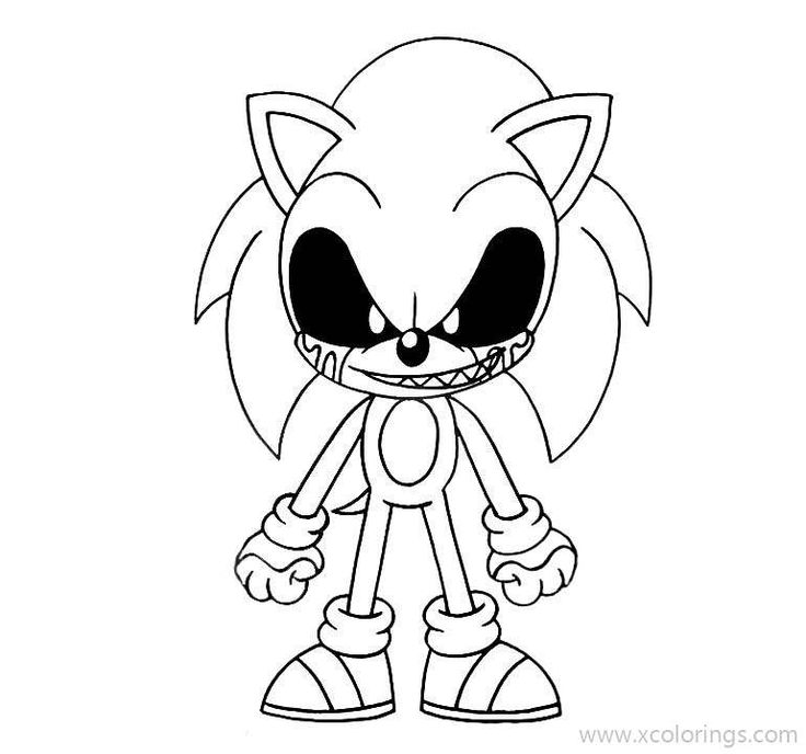 Sonic Exe Coloring Pages - CayleeropTapia