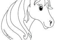 unicorn horn coloring page