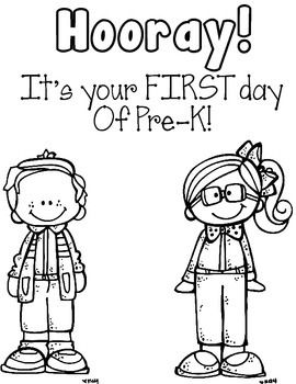 first day of pre k coloring pages