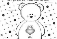 for god so loved the world coloring page