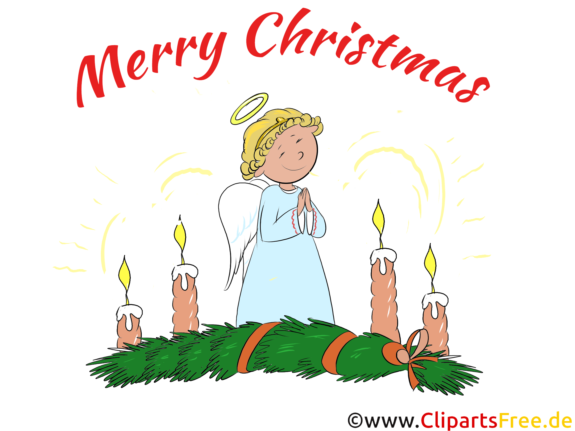 4 Advent Frohe Weihnachten Clipart PNG kostenlos