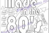 1980s coloring pages