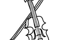 violin coloring pages