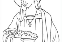 st elizabeth of hungary coloring page