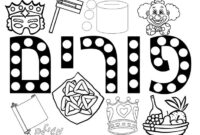 happy purim coloring pages