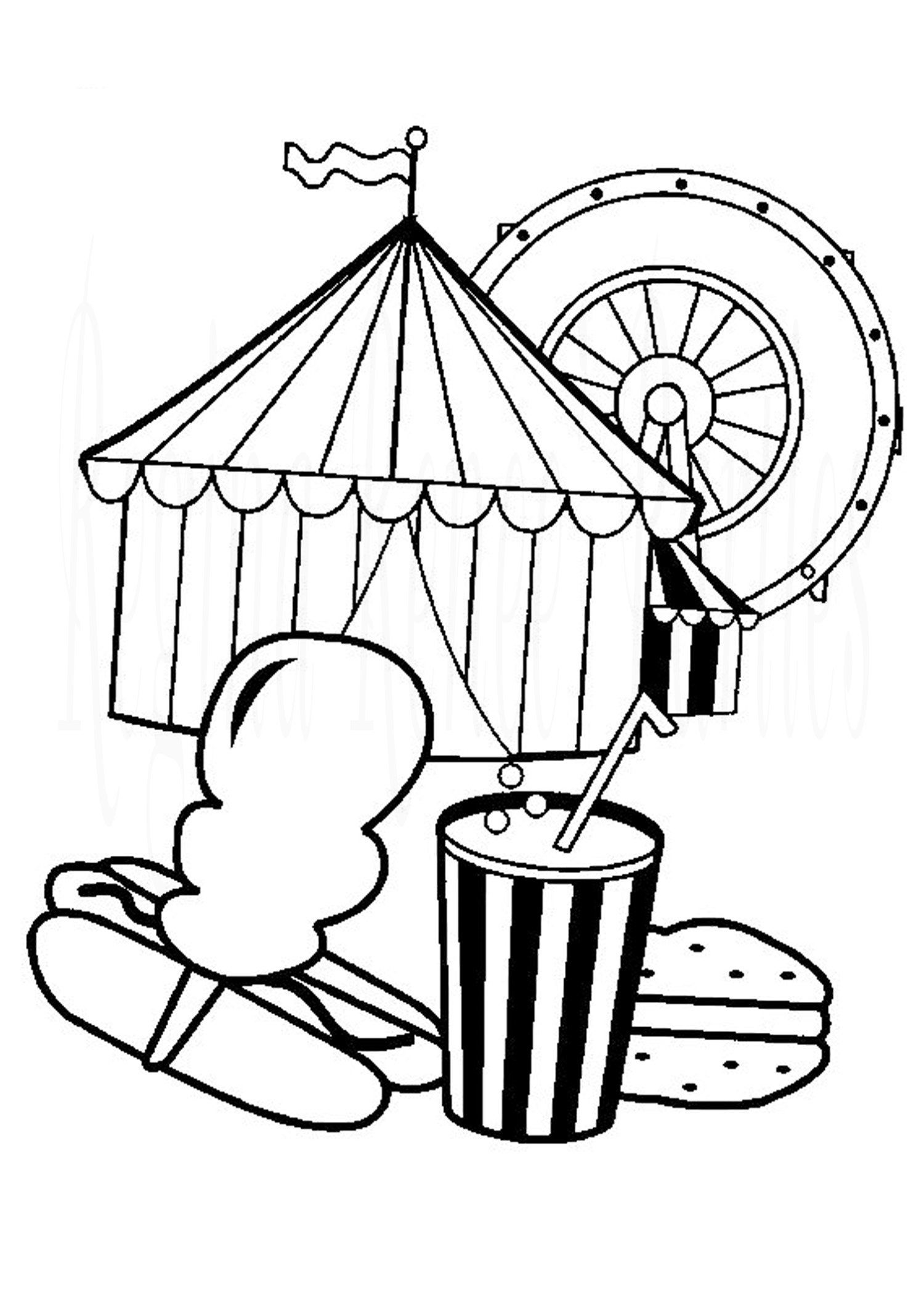 Preschool Circus Coloring Pages