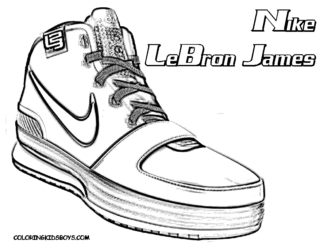 free coloring pages shoes