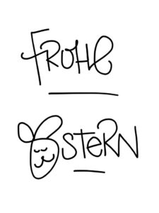 schriftzug frohe ostern zum ausdrucken