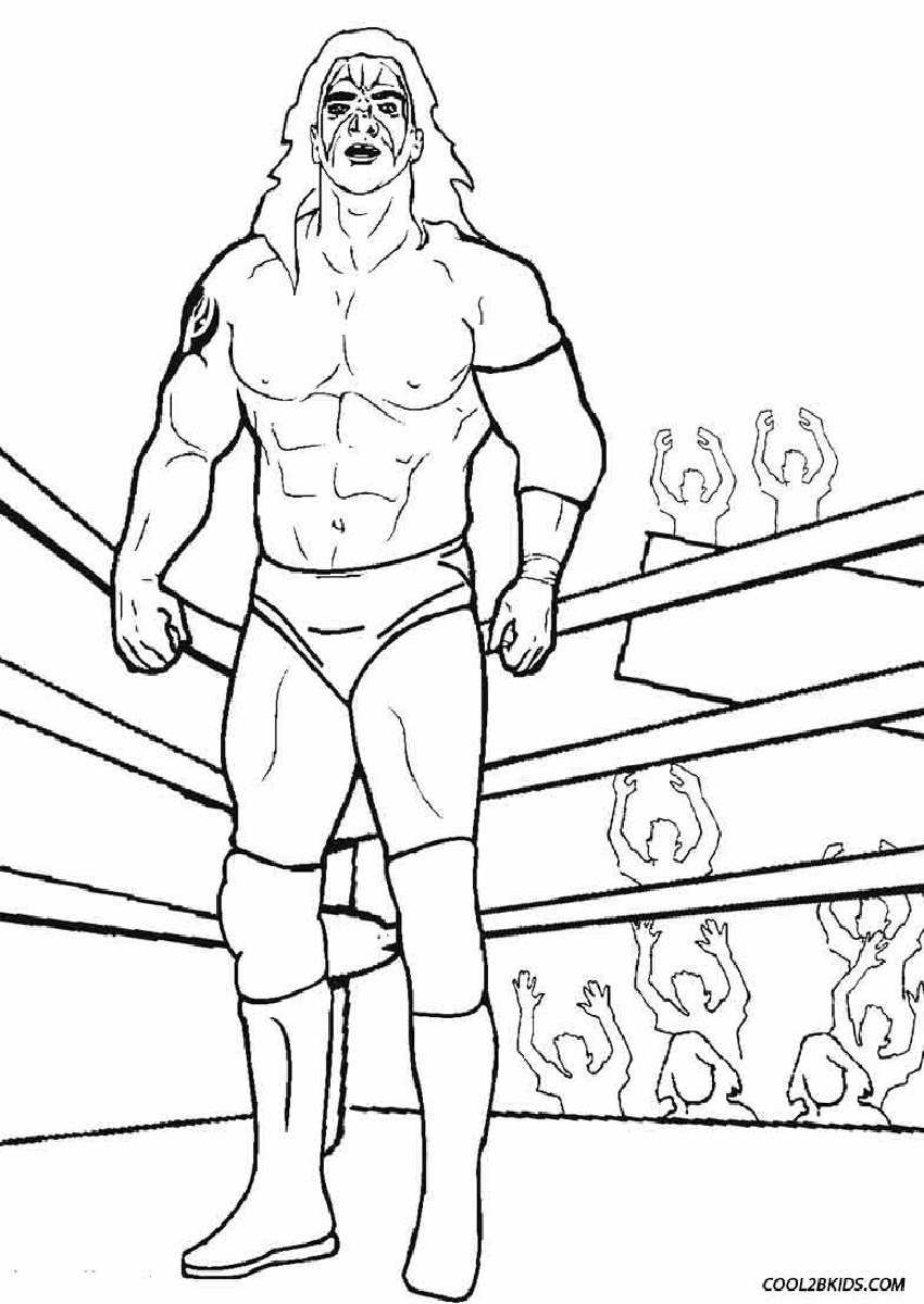 roman reigns wwe coloring pages