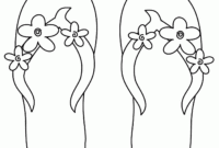 flip flops coloring pages