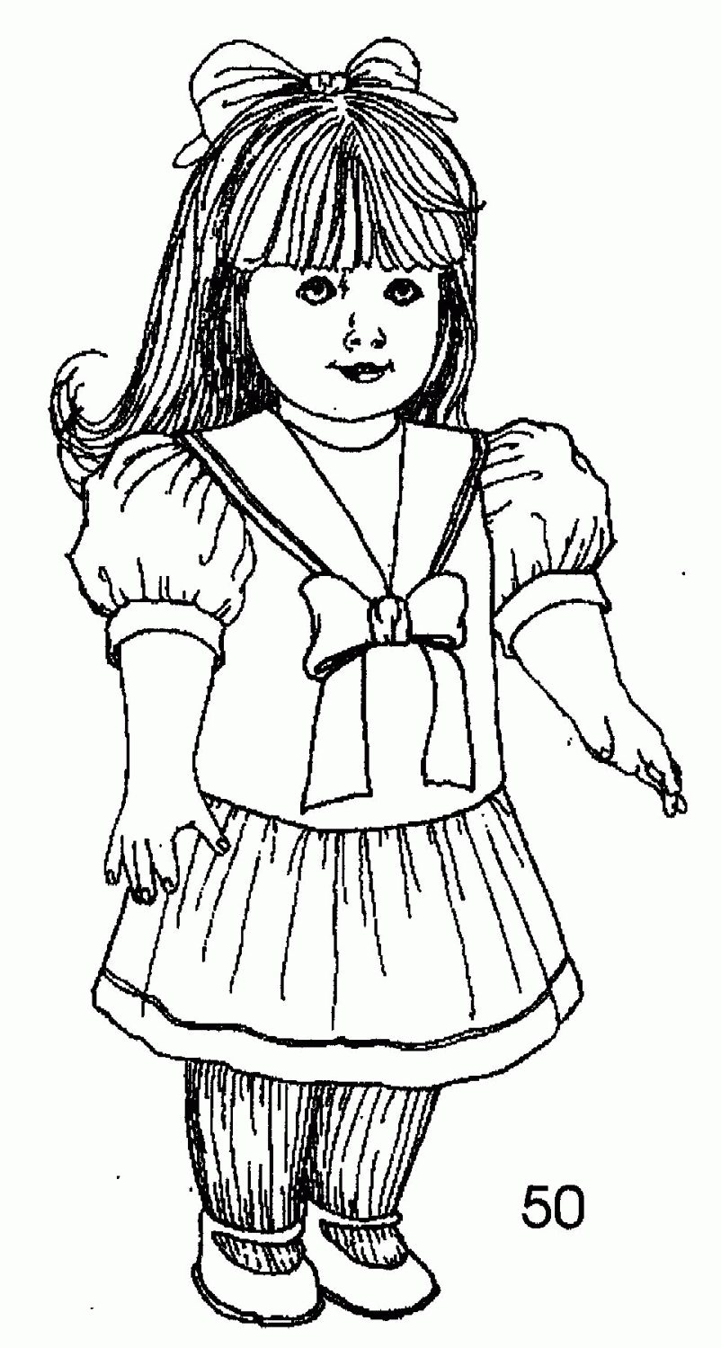 coloring pages of dolls