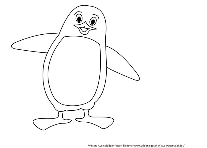 pinguin ausmalen