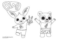 bing dwen dwen coloring page