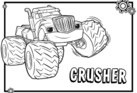 blaze monster machines coloring pages