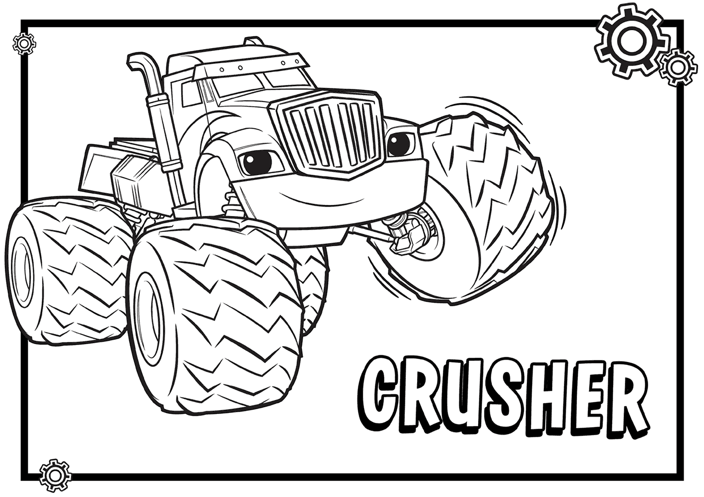 blaze monster machines coloring pages