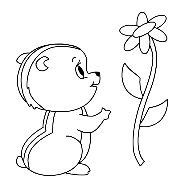 free printable chipmunk coloring pages