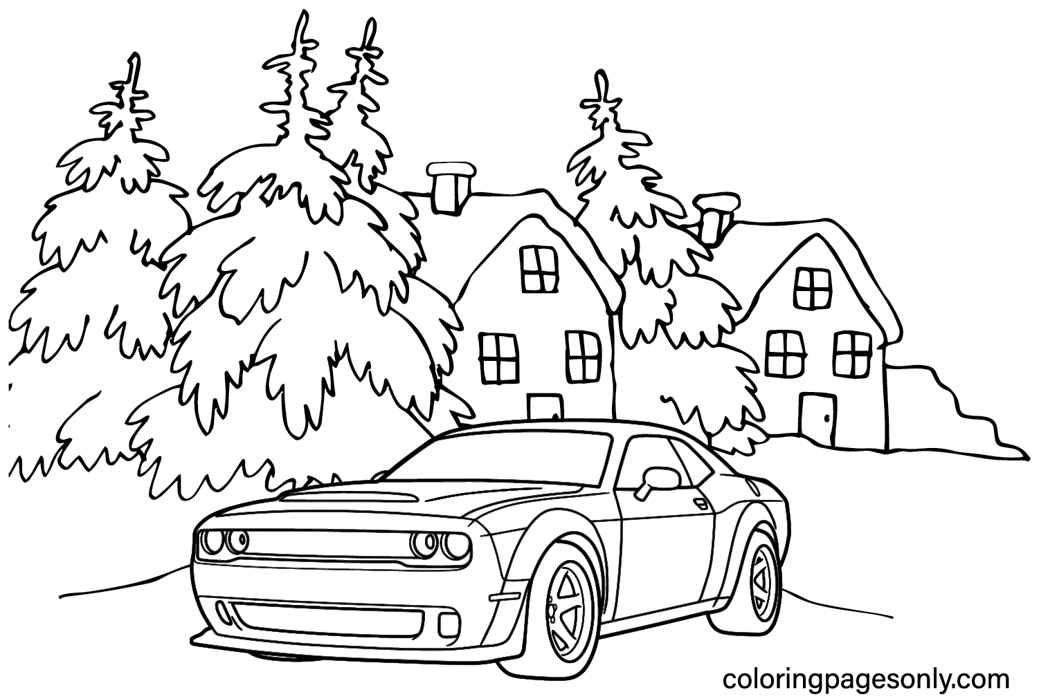 hellcat coloring page