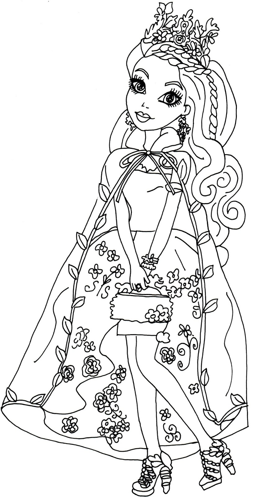 ever after high printable coloring pages