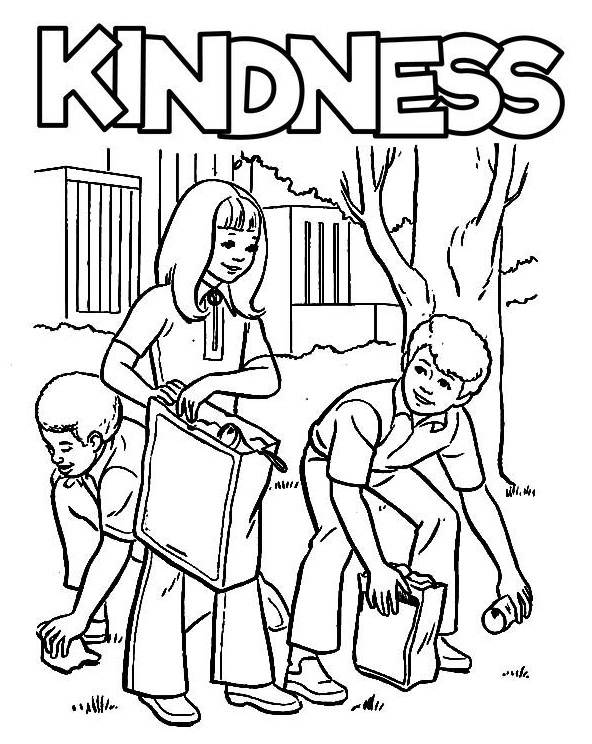 kindness coloring pages pdf