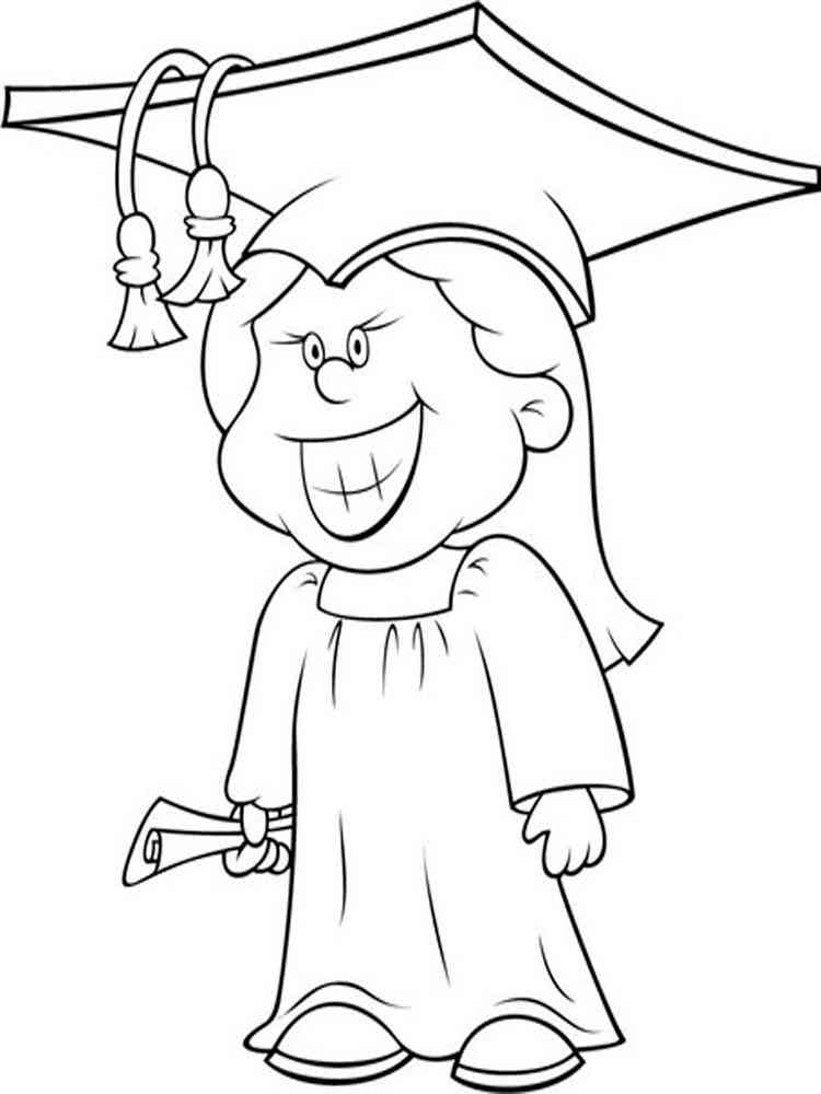 graduation coloring pages free printable