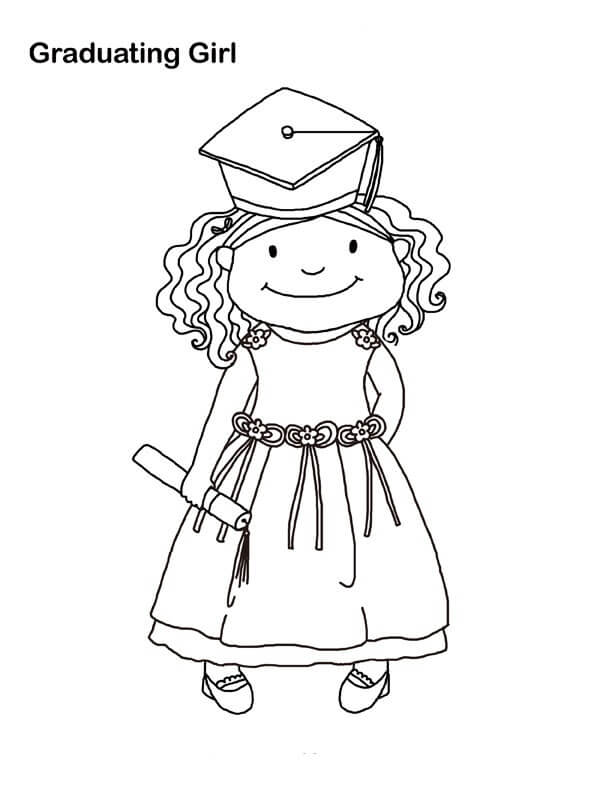 graduation coloring pages