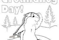 groundhog day coloring pages free printable