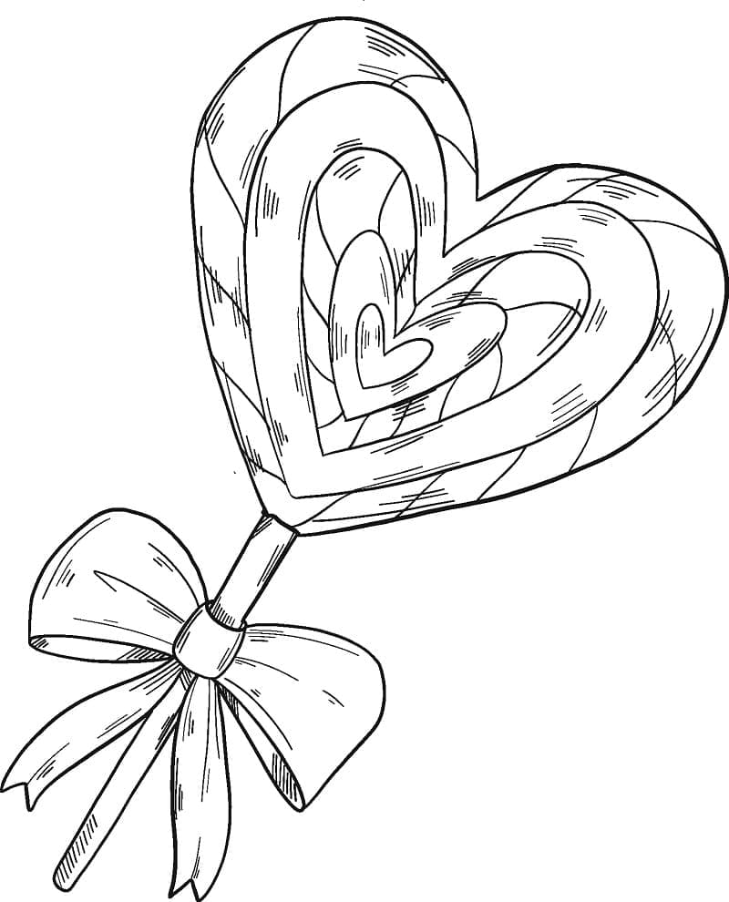 lollipop coloring page