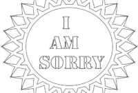 sorry coloring page